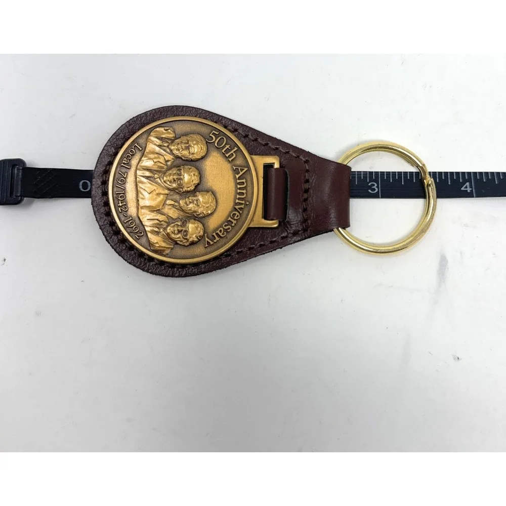 Vintage 1992 Spreaderworks‎ 50th Anniversary UAW Local 79 Advertising Keychain